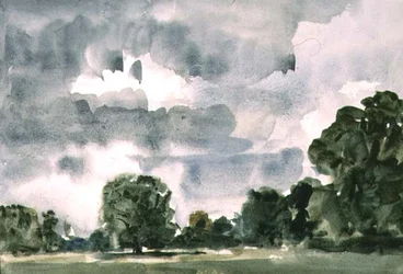 Haresfoot Park, niedaleko Berkhamsted, Hertfordshire, 1915 (wc na papierze)